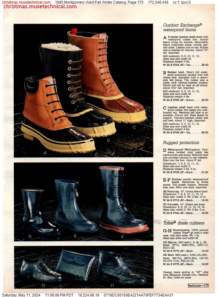 1985 Montgomery Ward Fall Winter Catalog, Page 175
