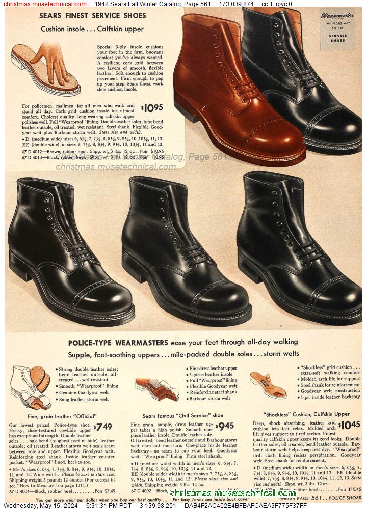 1948 Sears Fall Winter Catalog, Page 561