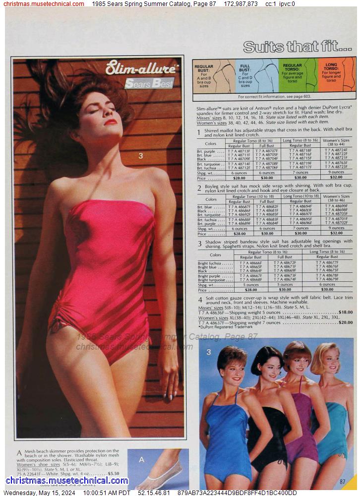 1985 Sears Spring Summer Catalog, Page 87