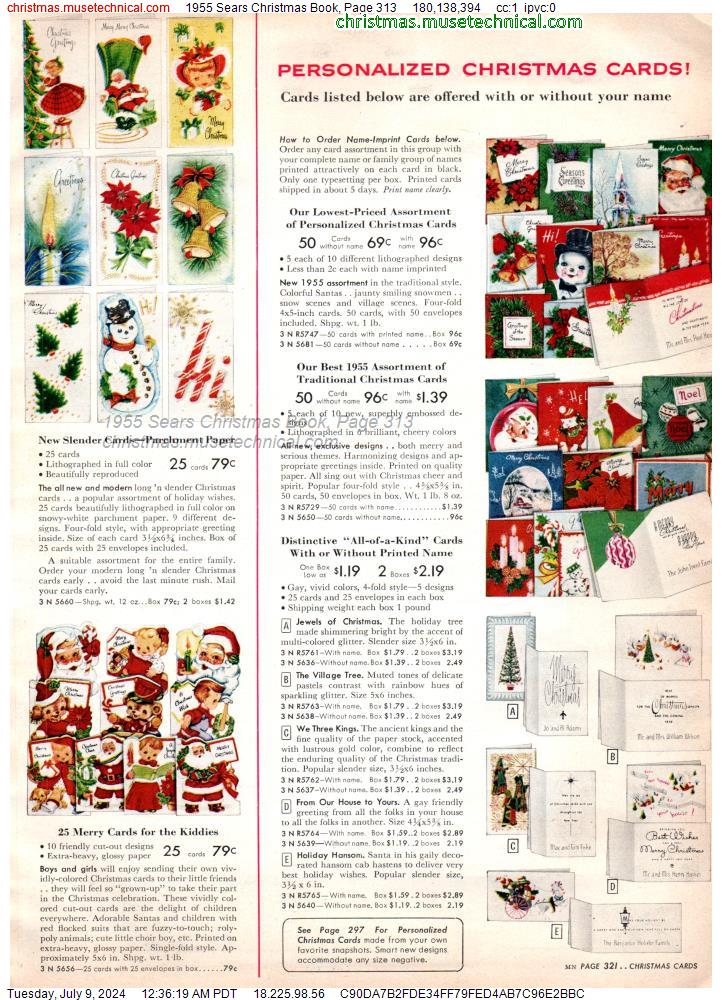 1955 Sears Christmas Book, Page 313