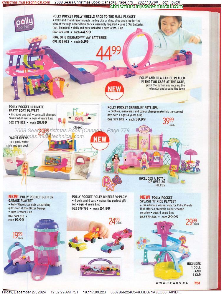 2008 Sears Christmas Book (Canada), Page 779