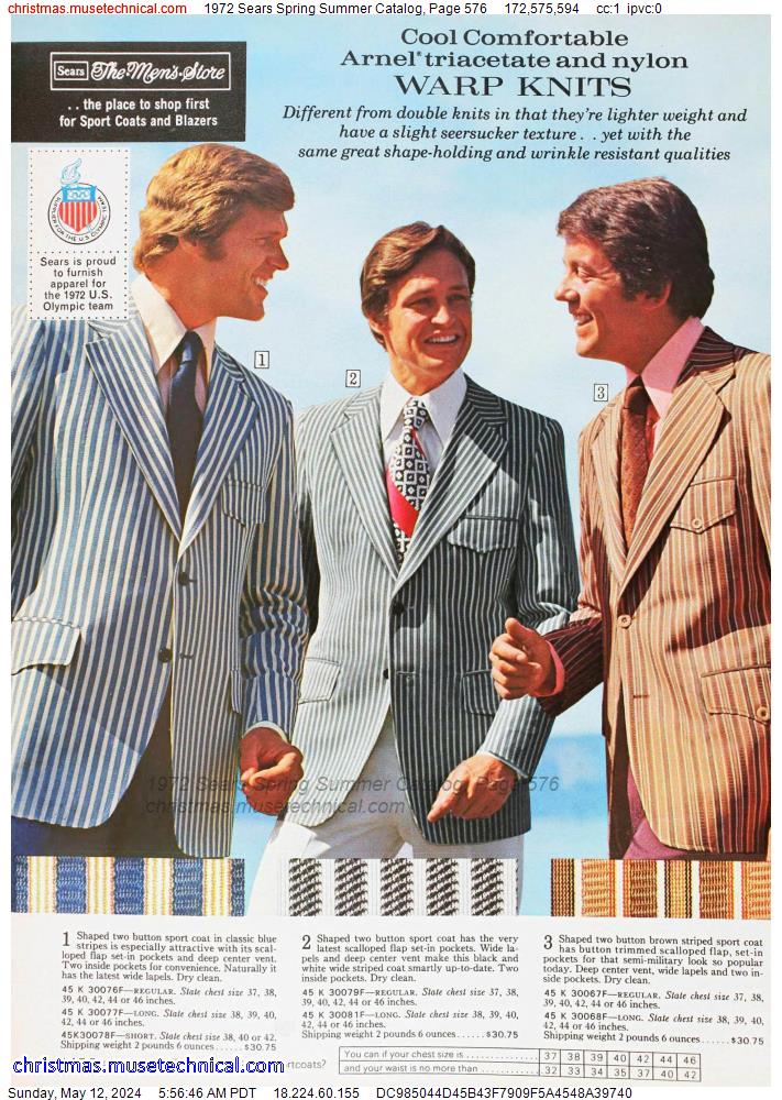 1972 Sears Spring Summer Catalog, Page 576