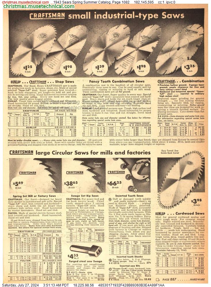 1943 Sears Spring Summer Catalog, Page 1082