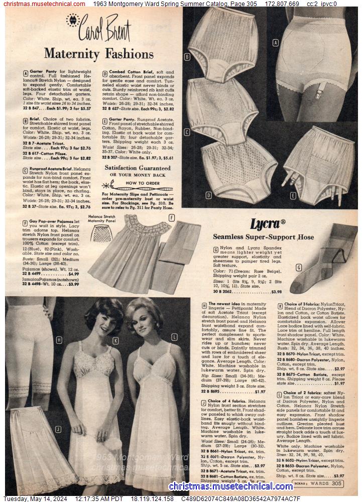 1963 Montgomery Ward Spring Summer Catalog, Page 305