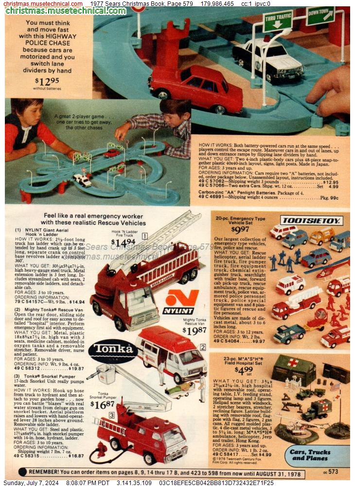1977 Sears Christmas Book, Page 579