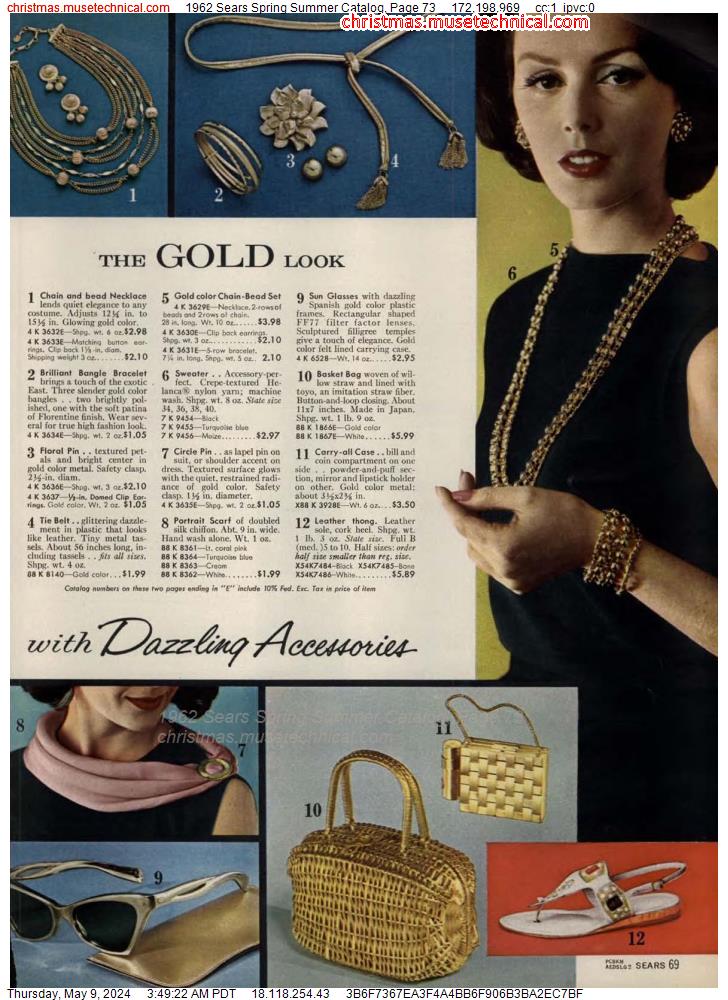 1962 Sears Spring Summer Catalog, Page 73
