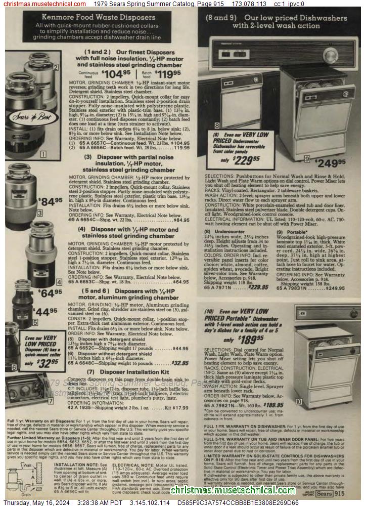 1979 Sears Spring Summer Catalog, Page 915