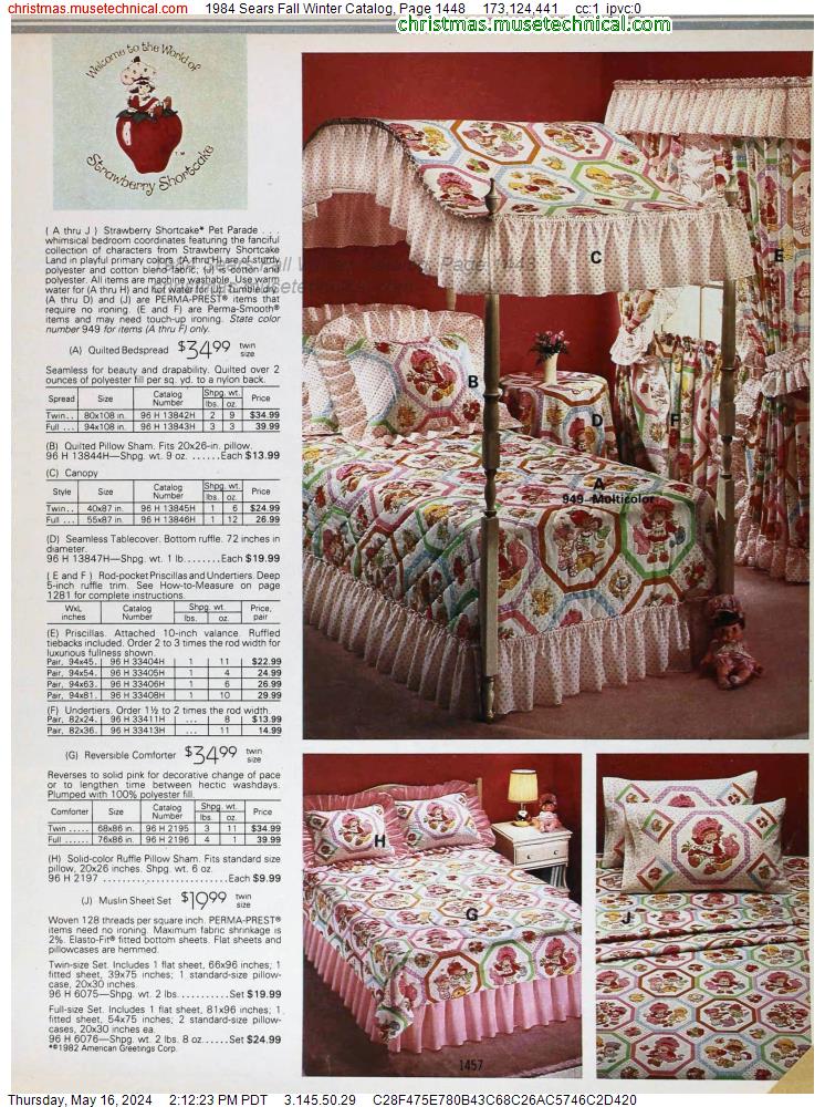 1984 Sears Fall Winter Catalog, Page 1448
