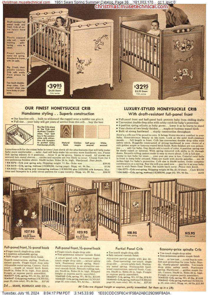 1951 Sears Spring Summer Catalog, Page 36