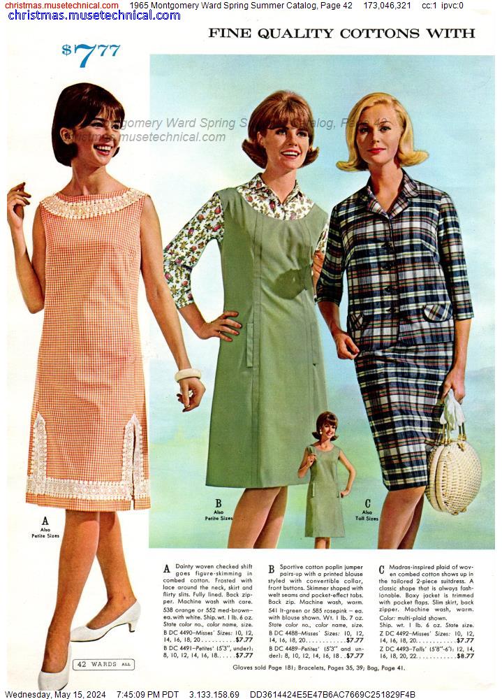 1965 Montgomery Ward Spring Summer Catalog, Page 42