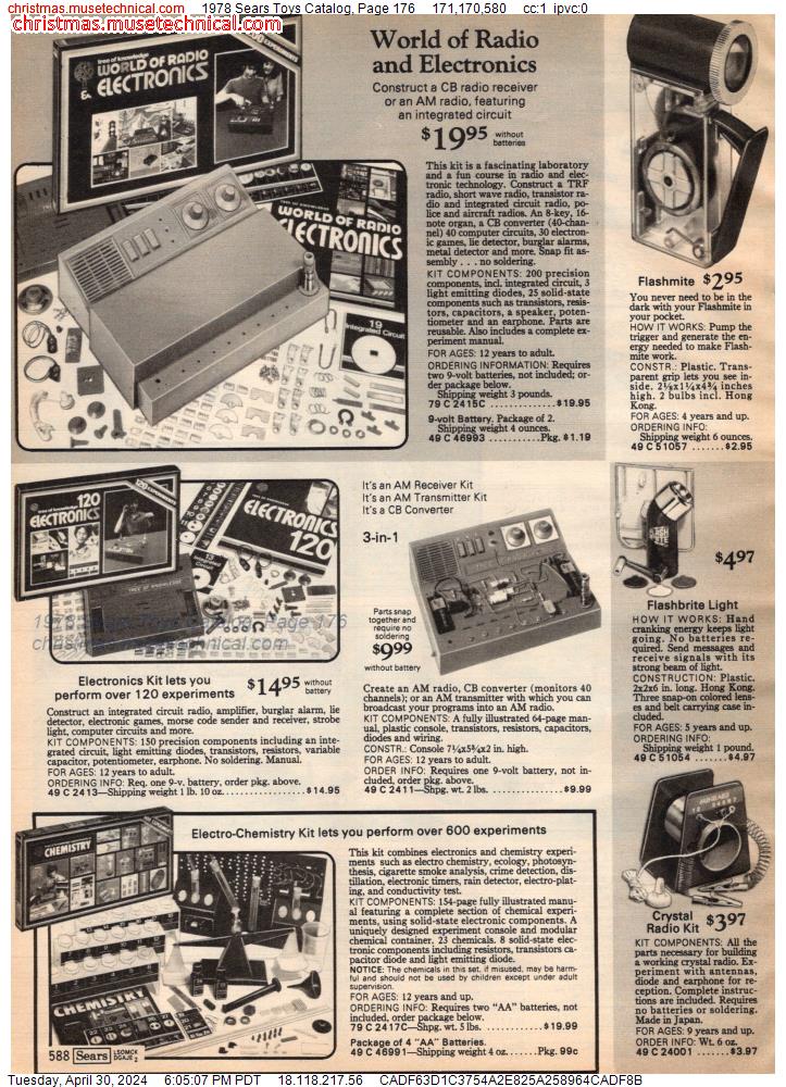 1978 Sears Toys Catalog, Page 176