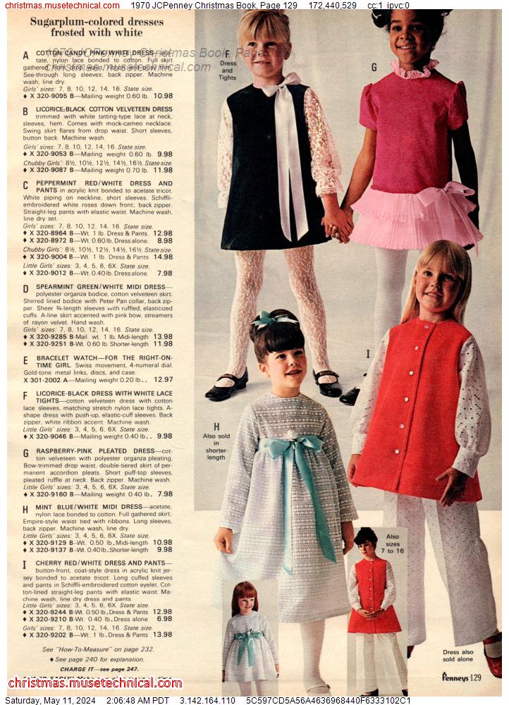 1970 JCPenney Christmas Book, Page 129