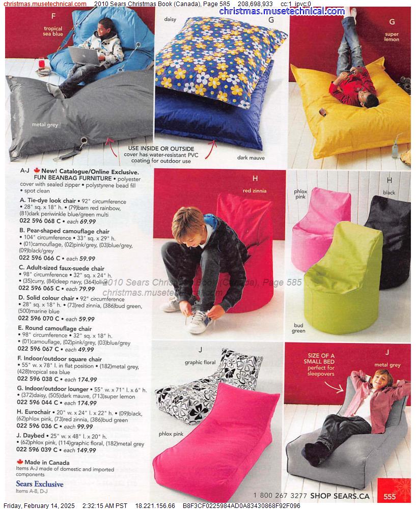 2010 Sears Christmas Book (Canada), Page 585