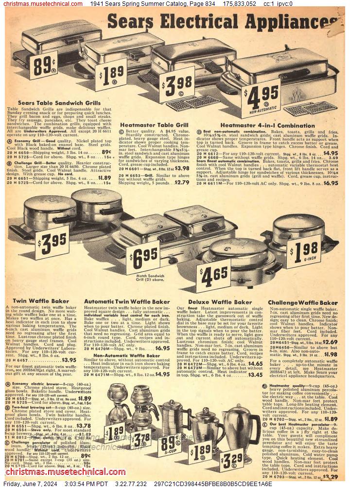 1941 Sears Spring Summer Catalog, Page 834