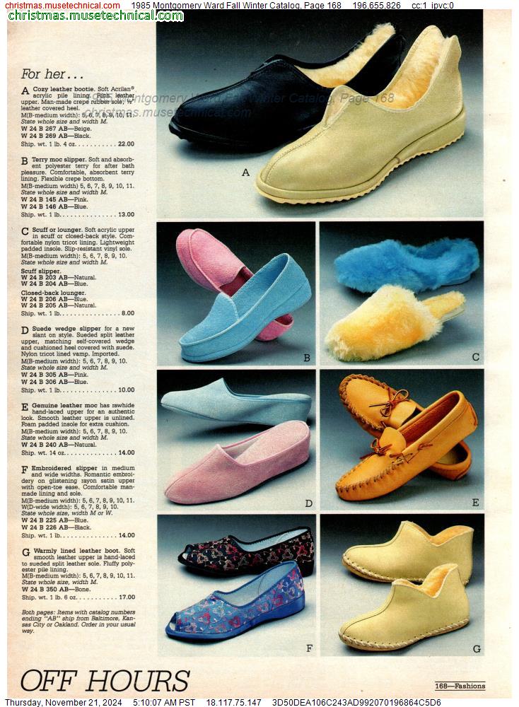 1985 Montgomery Ward Fall Winter Catalog, Page 168