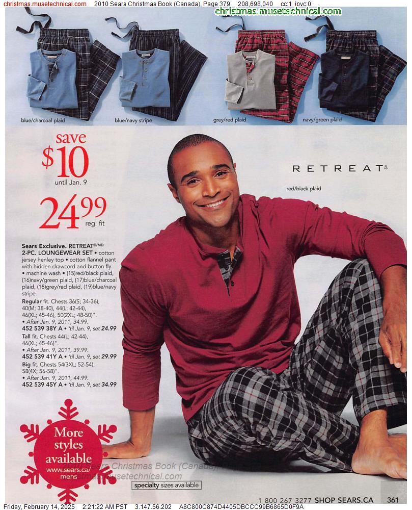 2010 Sears Christmas Book (Canada), Page 379