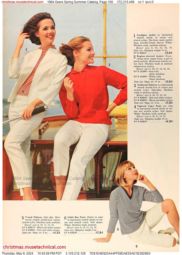 1964 Sears Spring Summer Catalog, Page 109