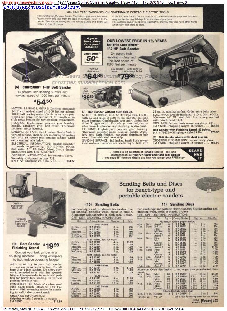 1977 Sears Spring Summer Catalog, Page 745