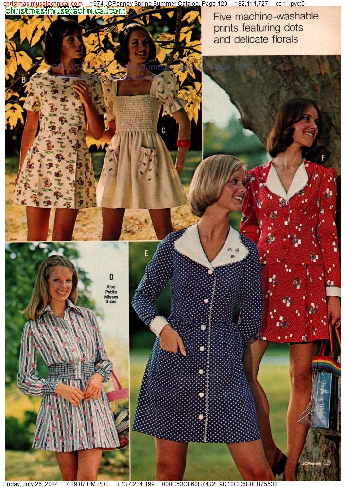 1974 JCPenney Spring Summer Catalog, Page 129