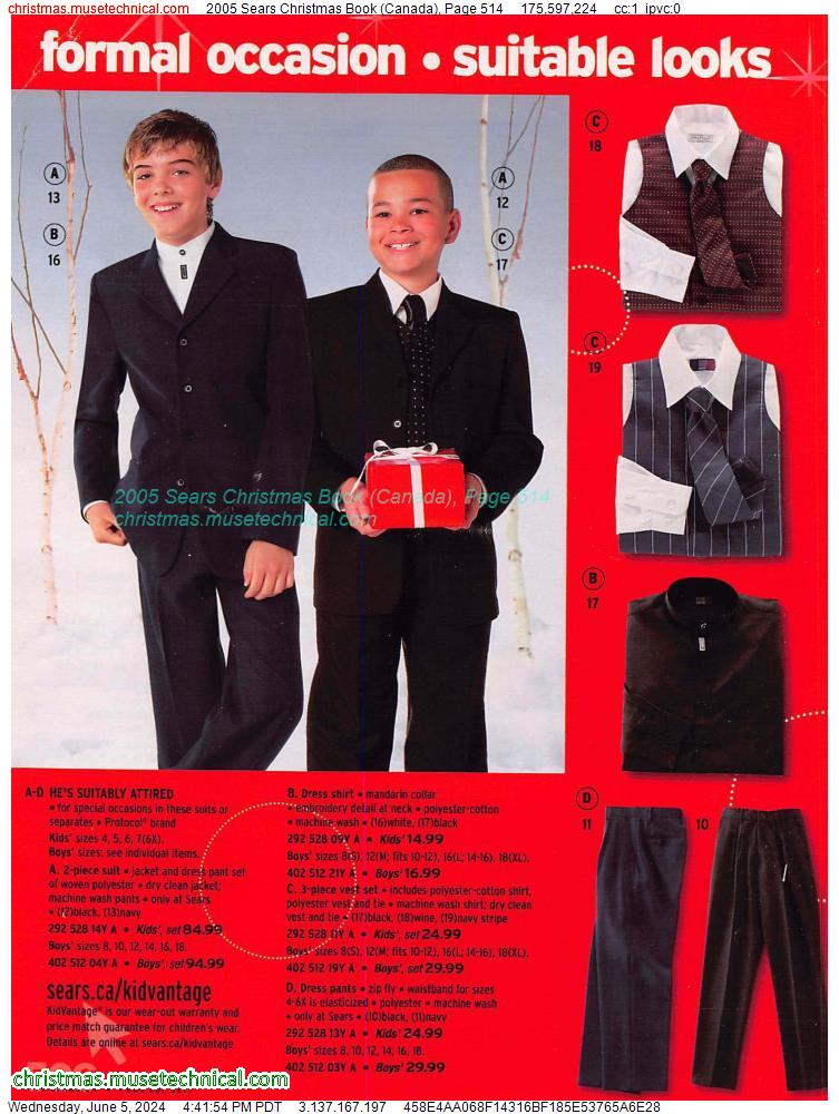 2005 Sears Christmas Book (Canada), Page 514