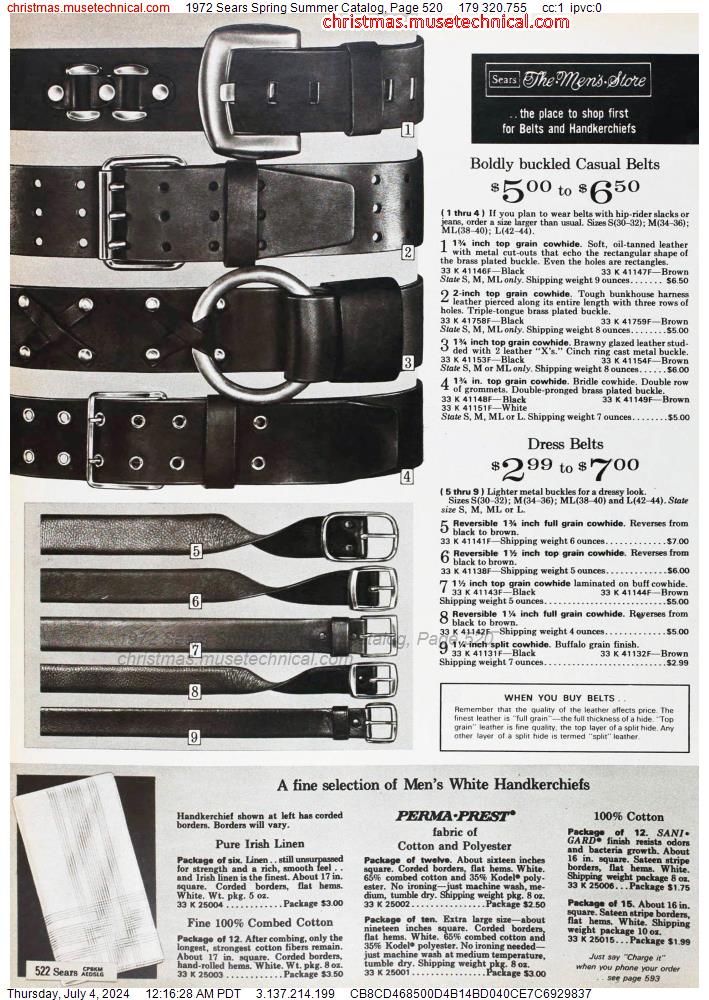 1972 Sears Spring Summer Catalog, Page 520