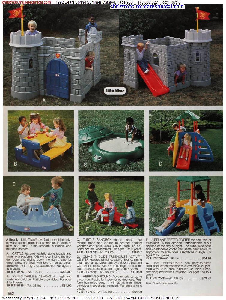 1992 Sears Spring Summer Catalog, Page 960