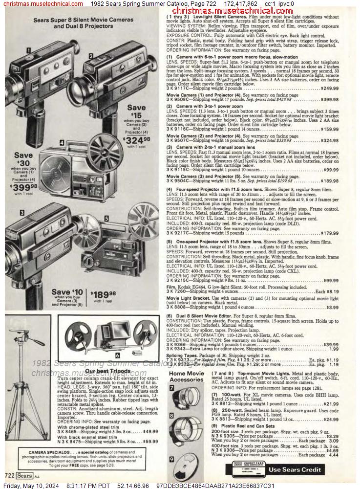 1982 Sears Spring Summer Catalog, Page 722