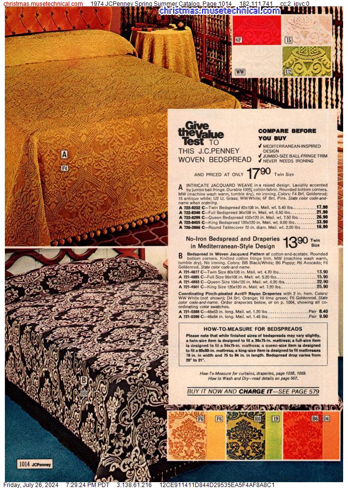 1974 JCPenney Spring Summer Catalog, Page 1014