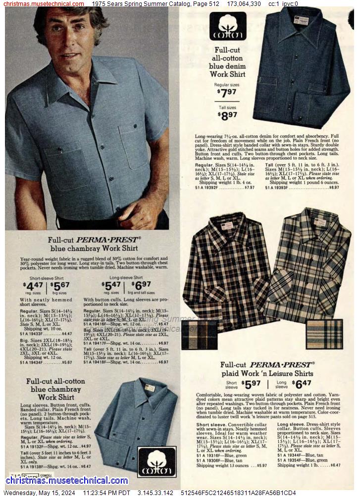 1975 Sears Spring Summer Catalog, Page 512