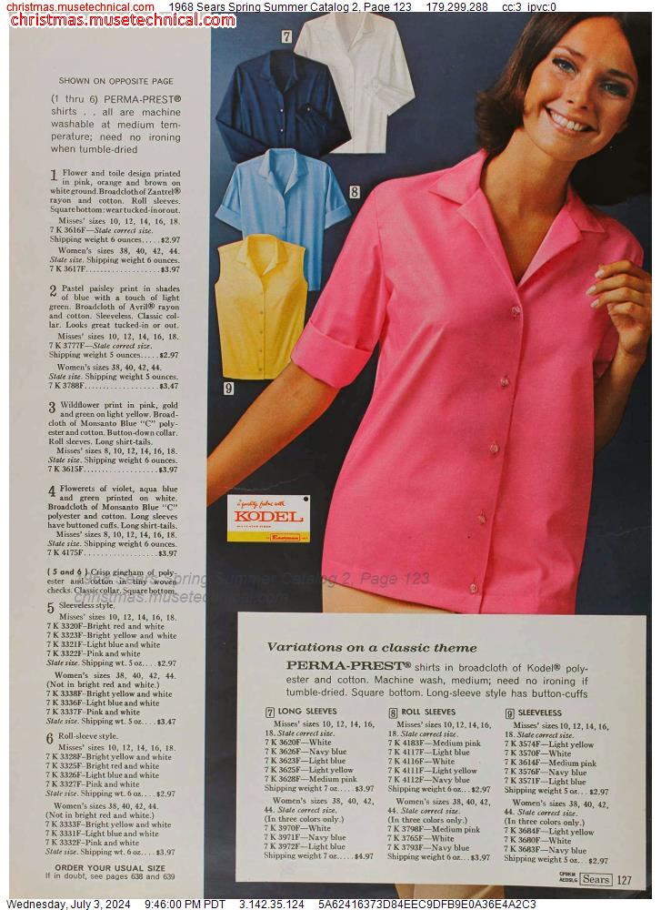 1968 Sears Spring Summer Catalog 2, Page 123
