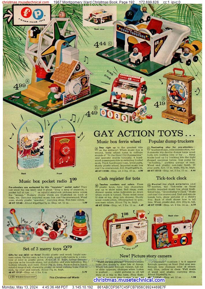 1967 Montgomery Ward Christmas Book, Page 192