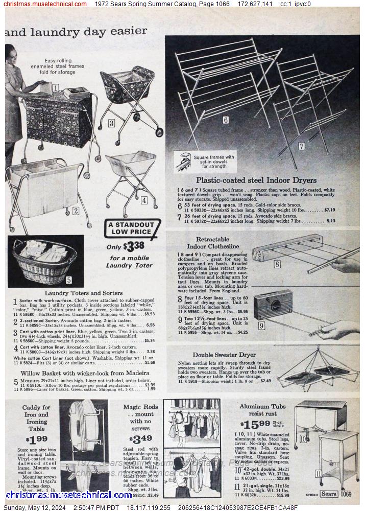 1972 Sears Spring Summer Catalog, Page 1066