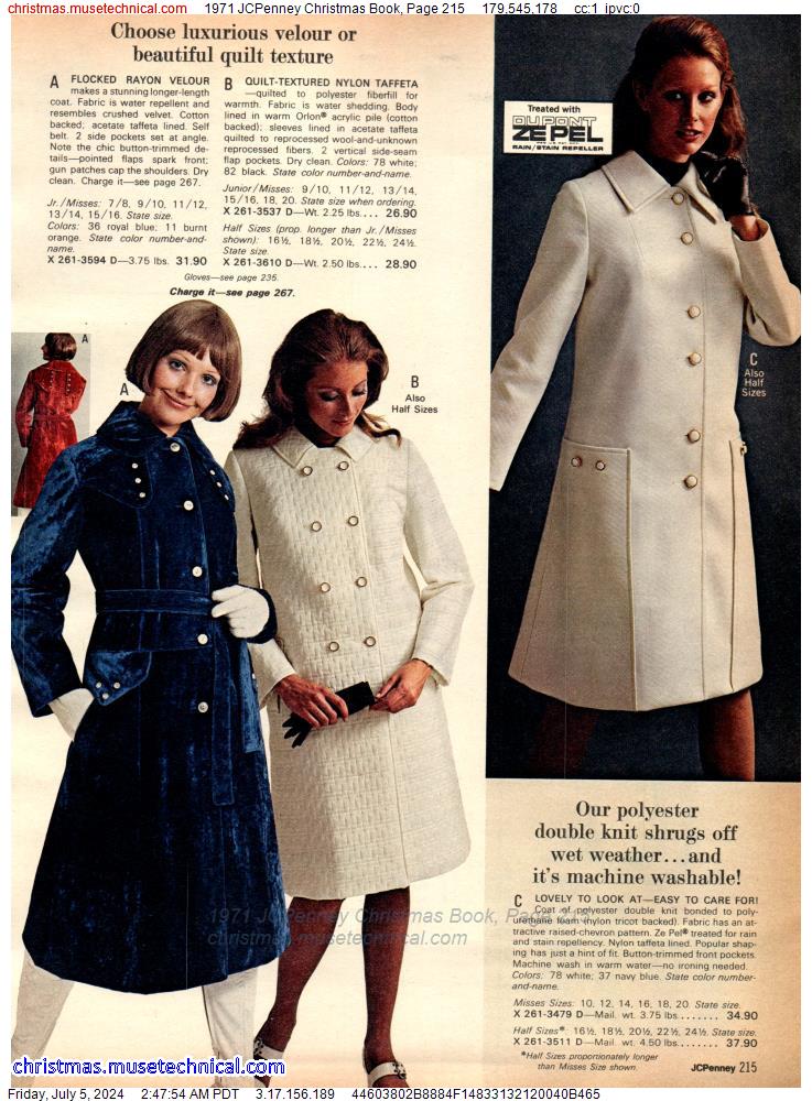 1971 JCPenney Christmas Book, Page 215