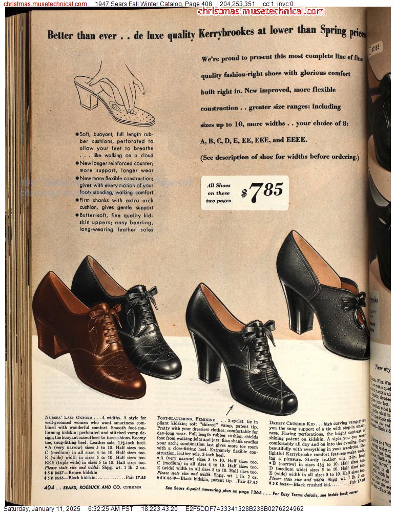 1947 Sears Fall Winter Catalog, Page 408