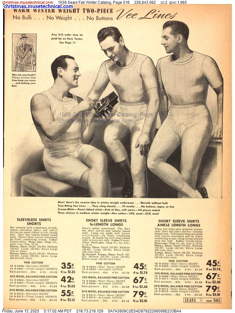 1939 Sears Fall Winter Catalog, Page 516