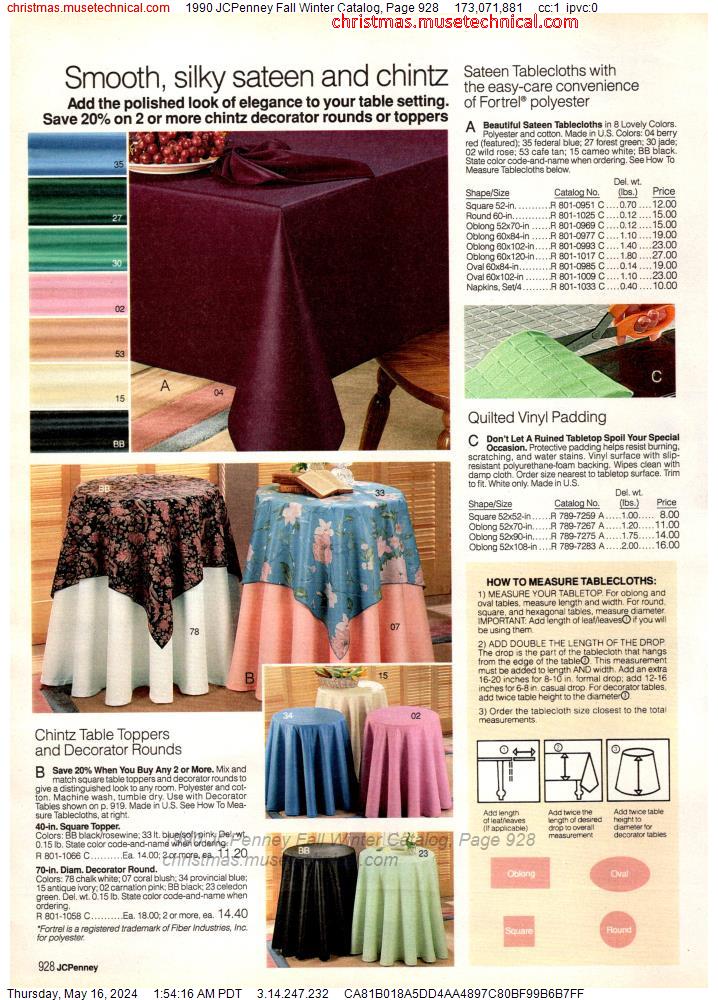 1990 JCPenney Fall Winter Catalog, Page 928
