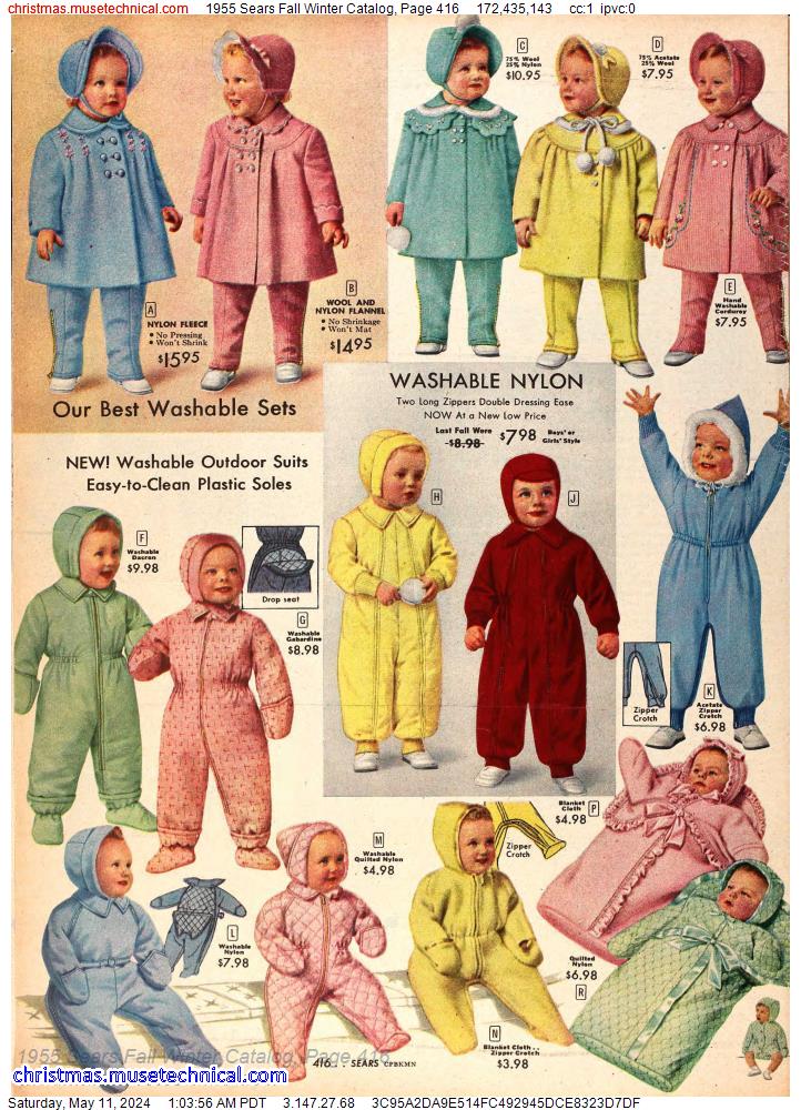 1955 Sears Fall Winter Catalog, Page 416