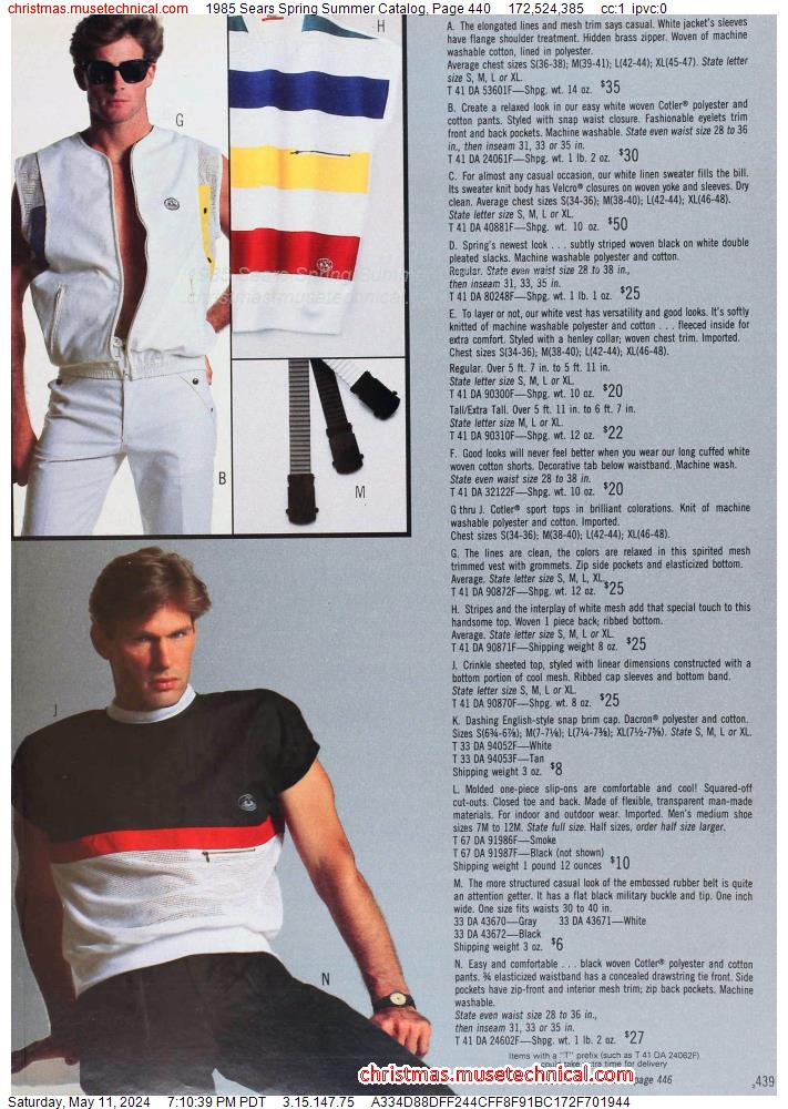 1985 Sears Spring Summer Catalog, Page 440