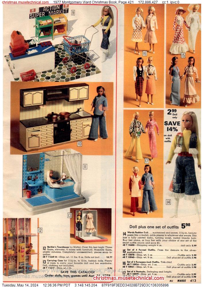 1977 Montgomery Ward Christmas Book, Page 421