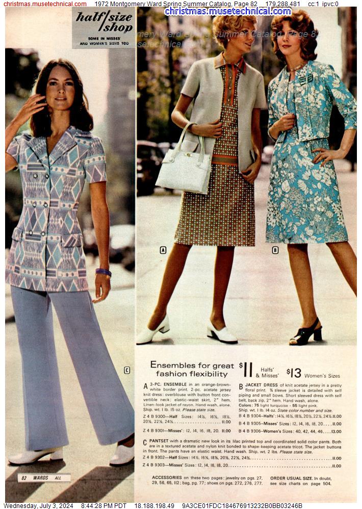 1972 Montgomery Ward Spring Summer Catalog, Page 82