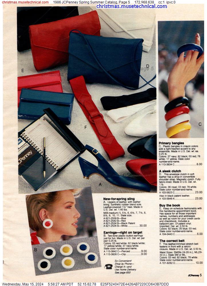 1986 JCPenney Spring Summer Catalog, Page 5