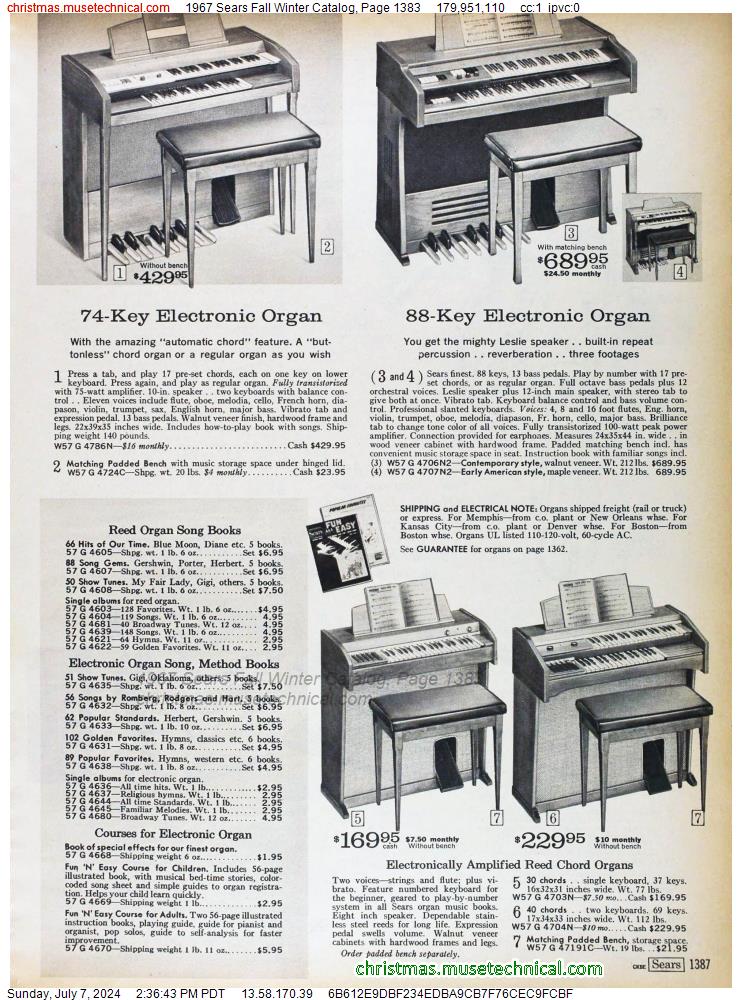 1967 Sears Fall Winter Catalog, Page 1383