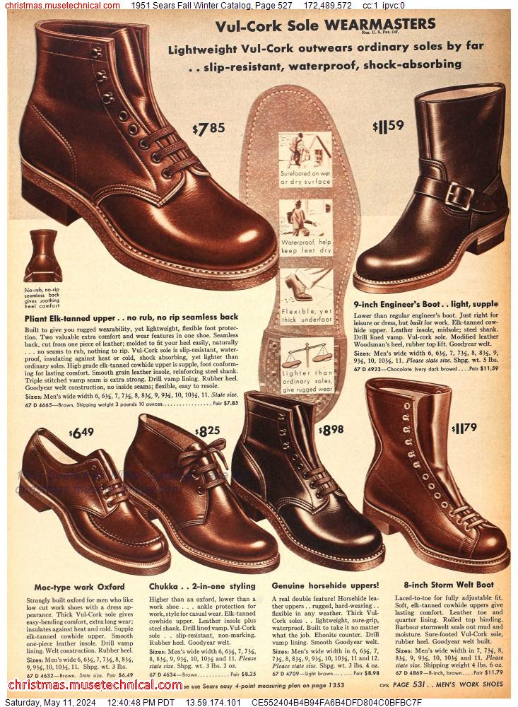 1951 Sears Fall Winter Catalog, Page 527