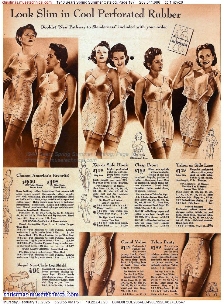 1940 Sears Spring Summer Catalog, Page 187