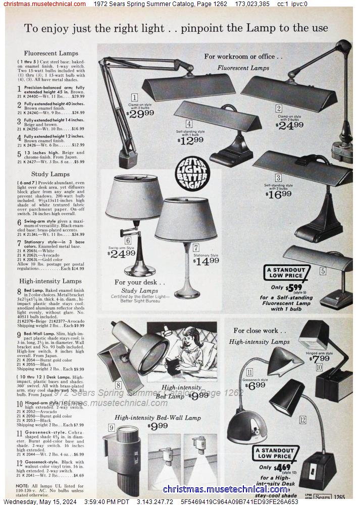 1972 Sears Spring Summer Catalog, Page 1262