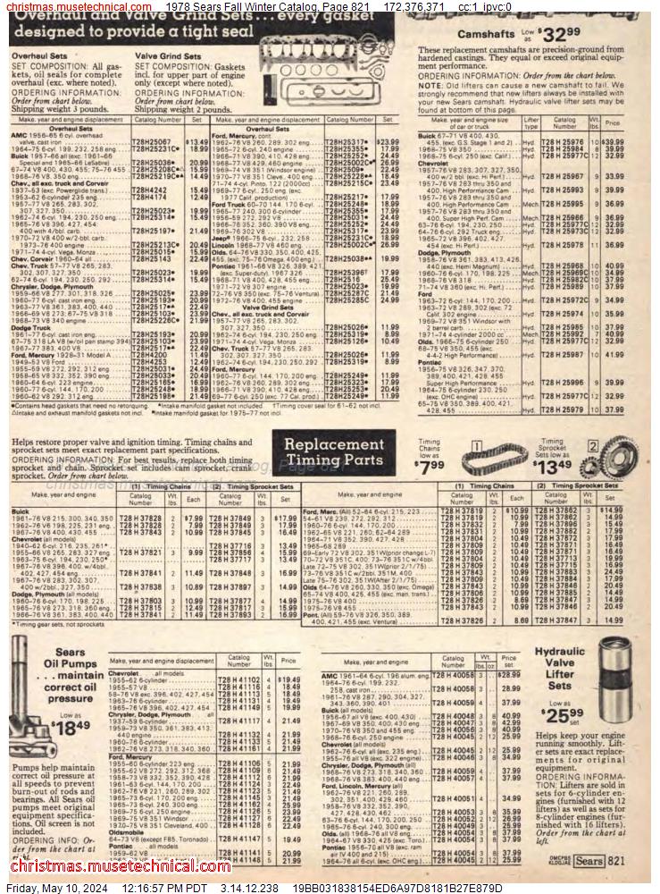 1978 Sears Fall Winter Catalog, Page 821