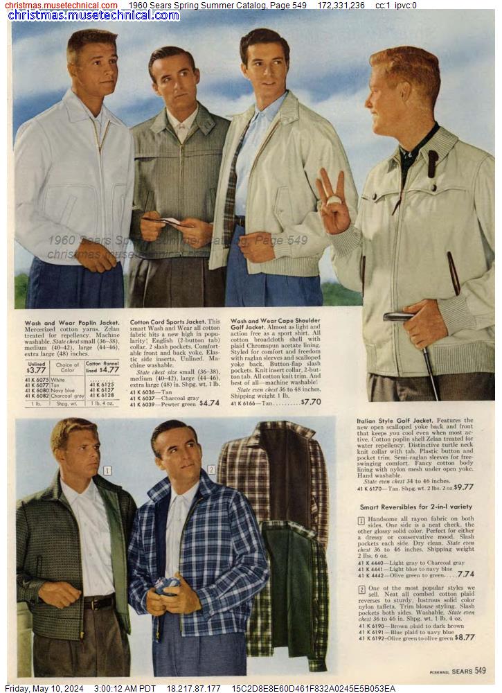 1960 Sears Spring Summer Catalog, Page 549