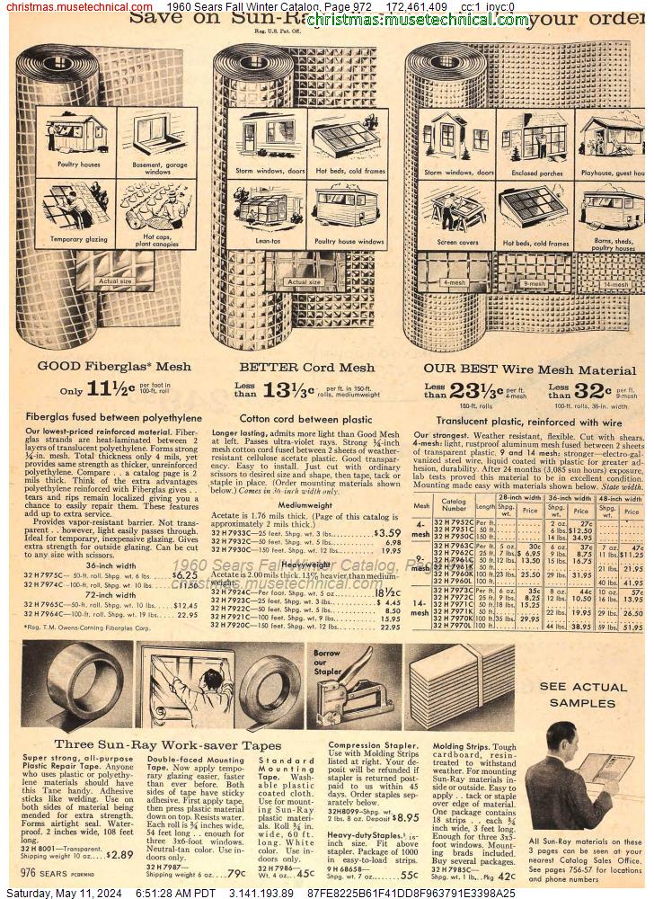 1960 Sears Fall Winter Catalog, Page 972
