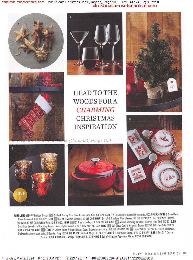2016 Sears Christmas Book (Canada), Page 109