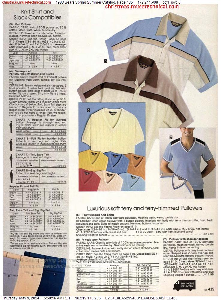 1983 Sears Spring Summer Catalog, Page 435